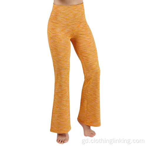 Pants yoga BootCut airson boireannach